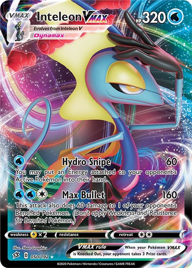 Inteleon VMAX 050/192 - Monster Mart - Pokémon Cards Australia