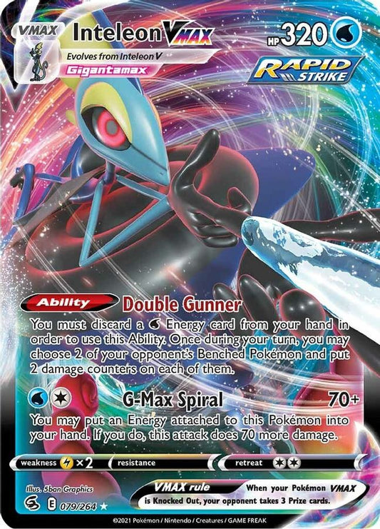 Inteleon VMAX 079/264 - Monster Mart - Pokémon Cards Australia