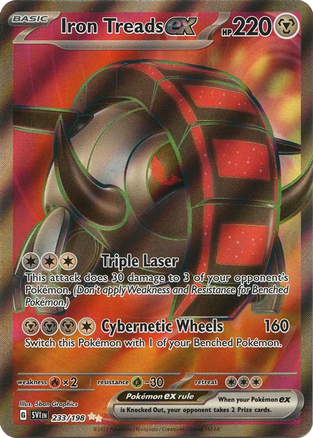 Iron Treads EX 233/198 - Monster Mart - Pokémon Cards Australia