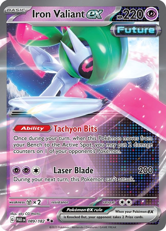 Iron Valiant EX 089/182 - Monster Mart - Pokémon Cards Australia