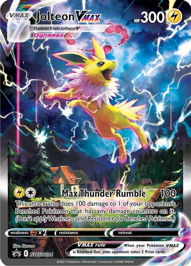 Jolteon VMAX SWSH184 - Monster Mart - Pokémon Cards Australia