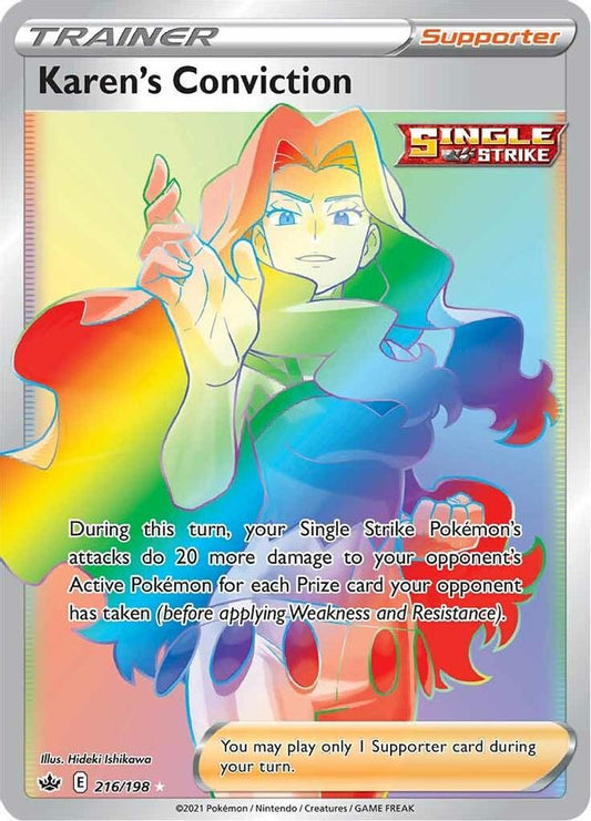 Karen's Conviction 216/198 - Monster Mart - Pokémon Cards Australia