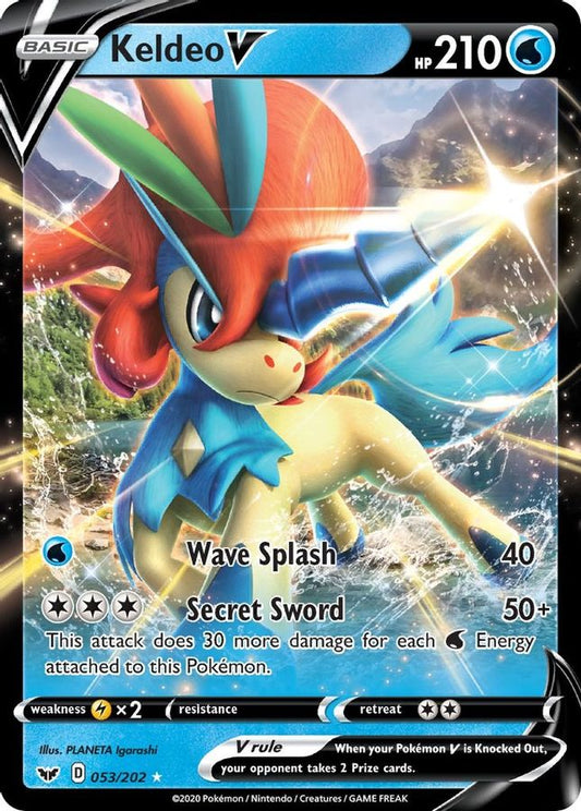 Keldeo V 053/202 - Monster Mart - Pokémon Cards Australia