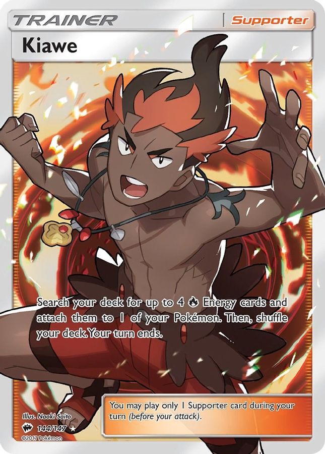 Kiawe Trainer 144/147 - Monster Mart - Pokémon Cards Australia