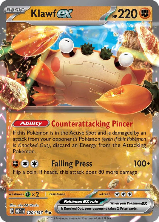 Klawf EX 120/197 - Monster Mart - Pokémon Cards Australia