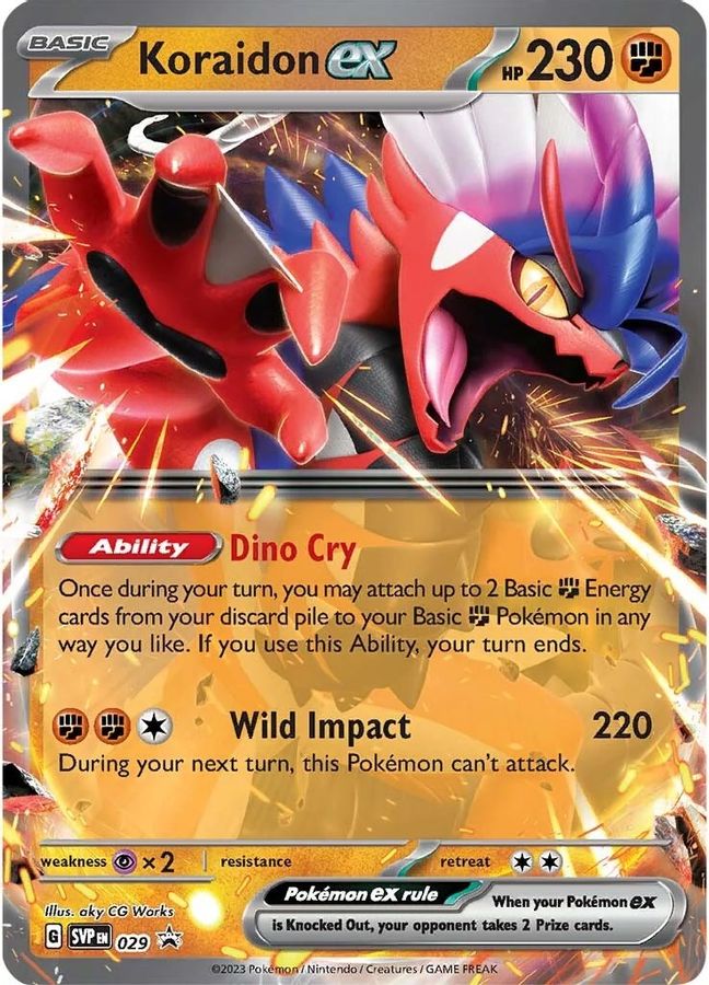 Koraidon 029 - Monster Mart - Pokémon Cards Australia