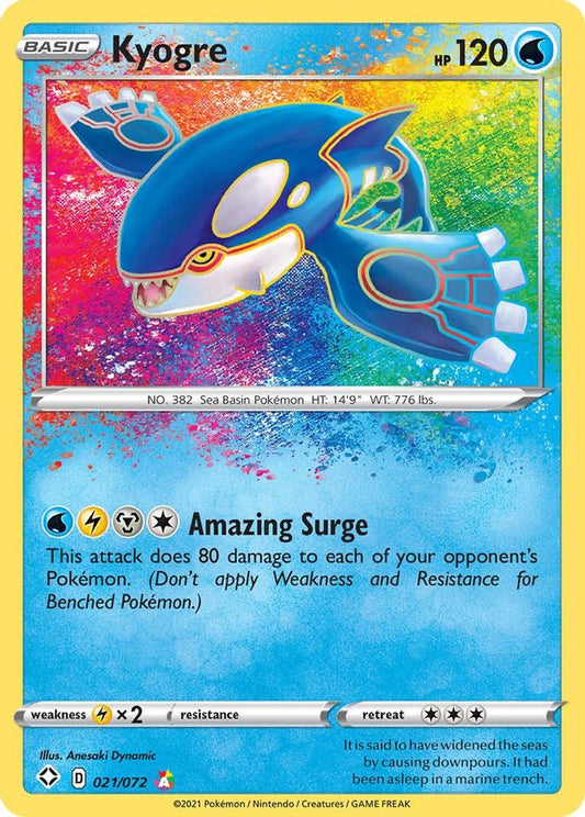 Kyogre 021/072 - Monster Mart - Pokémon Cards Australia
