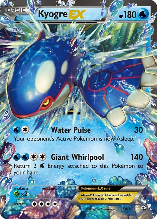 Kyogre EX 54/160 - Monster Mart - Pokémon Cards Australia