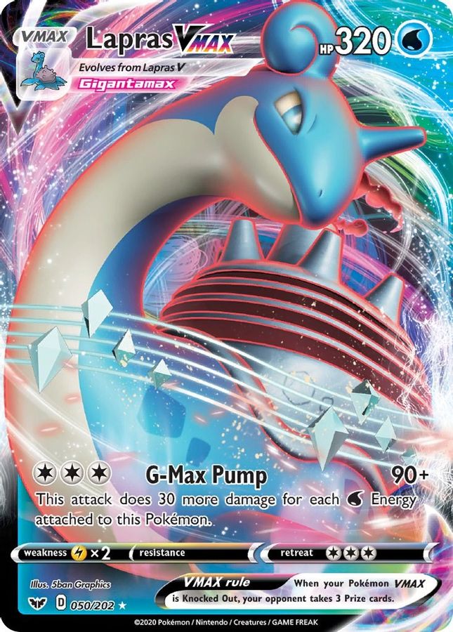 Lapras VMAX 050/202 - Monster Mart - Pokémon Cards Australia