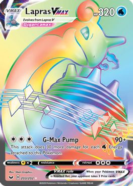 Lapras VMAX 203/202 - Monster Mart - Pokémon Cards Australia