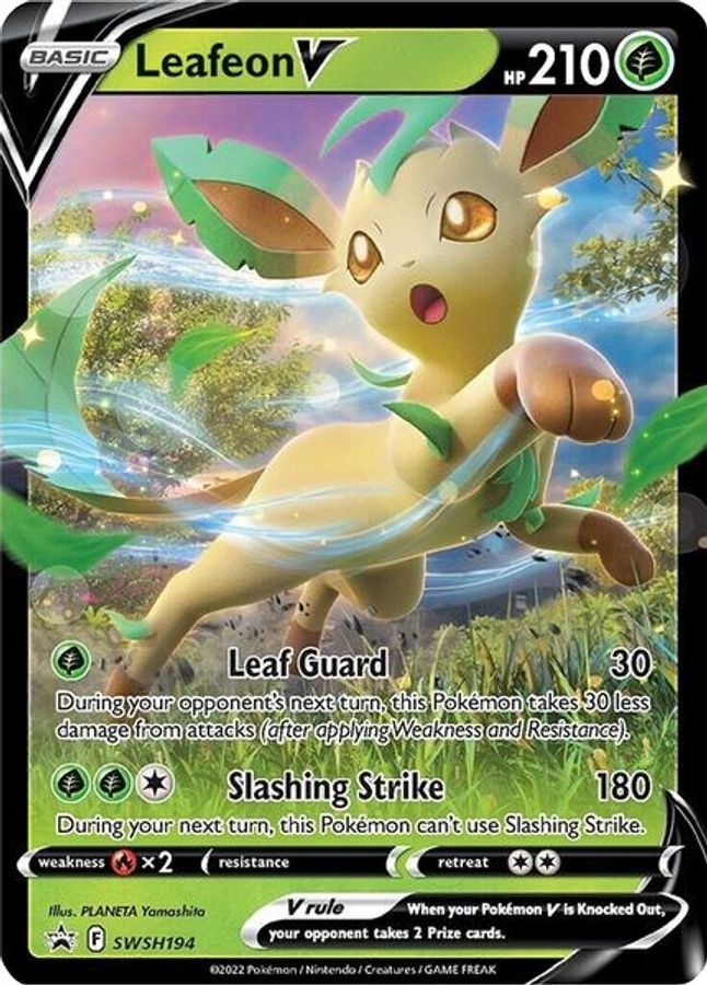 Leafeon V Raw Card