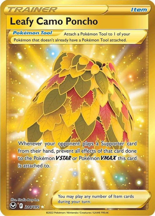 Leafy Camo Poncho 214/195 - Monster Mart - Pokémon Cards Australia