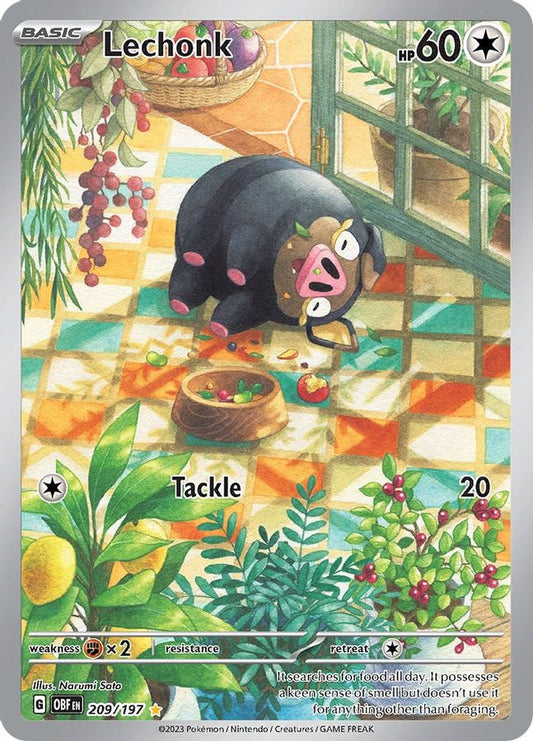 Lechonk 209/197 - Monster Mart - Pokémon Cards Australia