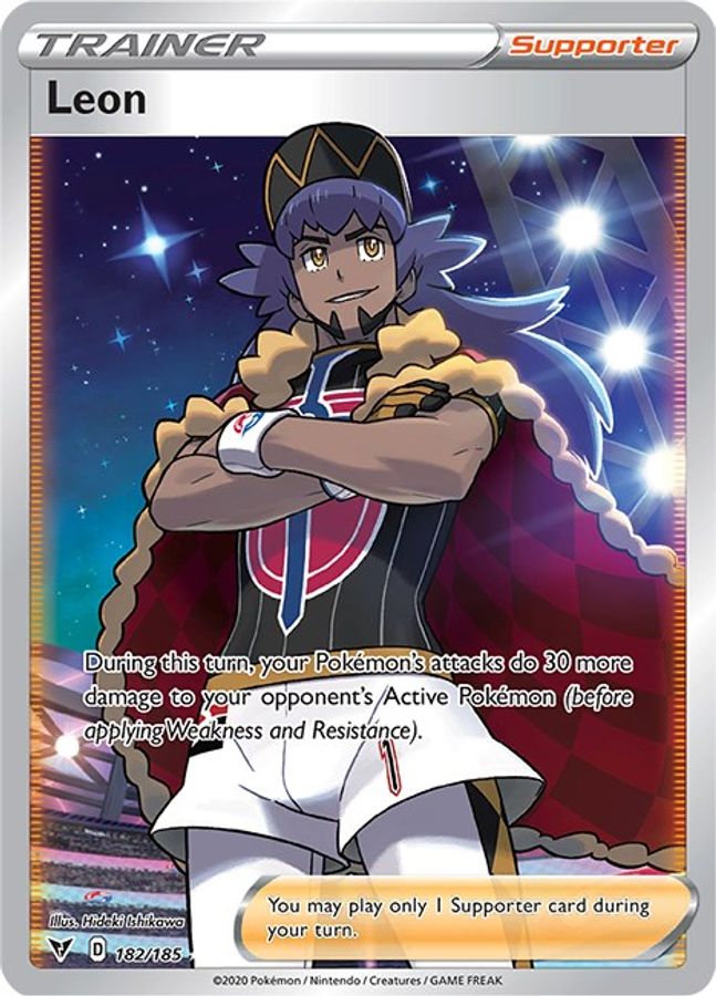 Leon Trainer 182/185 - Monster Mart - Pokémon Cards Australia