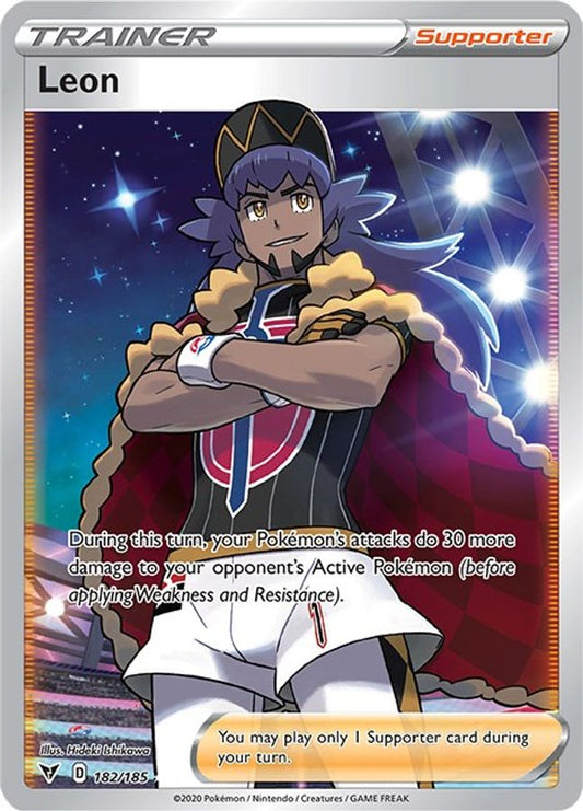 Leon Trainer 182/185 - Monster Mart - Pokémon Cards Australia