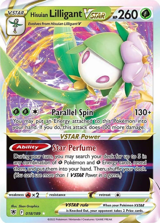 Lilligant VSTAR 018/189 - Monster Mart - Pokémon Cards Australia