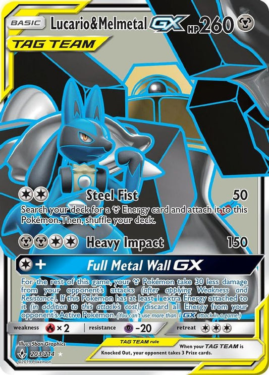 Lucario & Melmetal GX 203/214 - Monster Mart - Pokémon Cards Australia