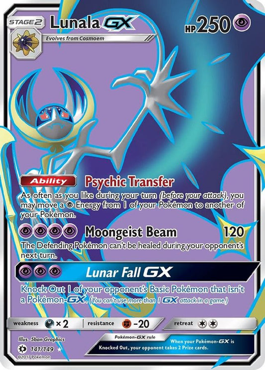 Lunala GX 141/149 - Monster Mart - Pokémon Cards Australia