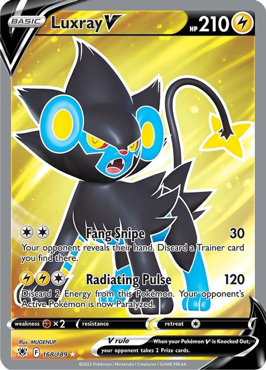 Luxray V 168/189 - Monster Mart - Pokémon Cards Australia