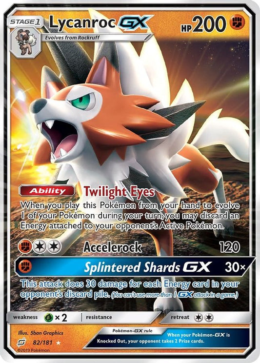 Lycanroc GX 82/181 - Monster Mart - Pokémon Cards Australia
