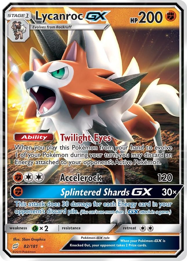 Lycanroc GX 82/181 - Monster Mart - Pokémon Cards Australia
