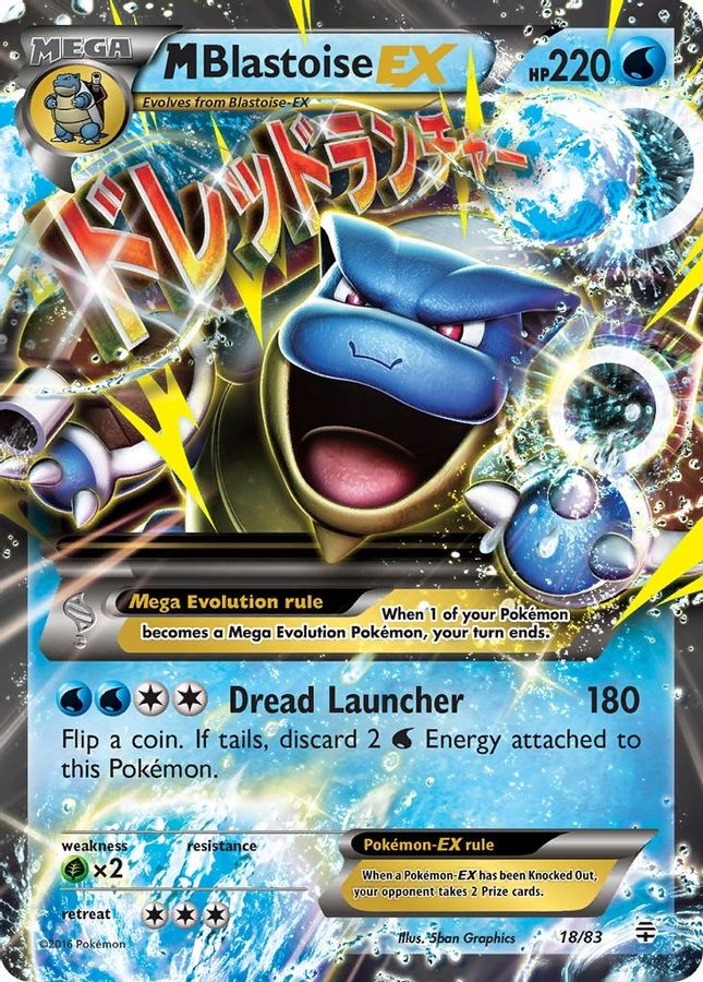M Blastoise EX 18/83 - Monster Mart - Pokémon Cards Australia