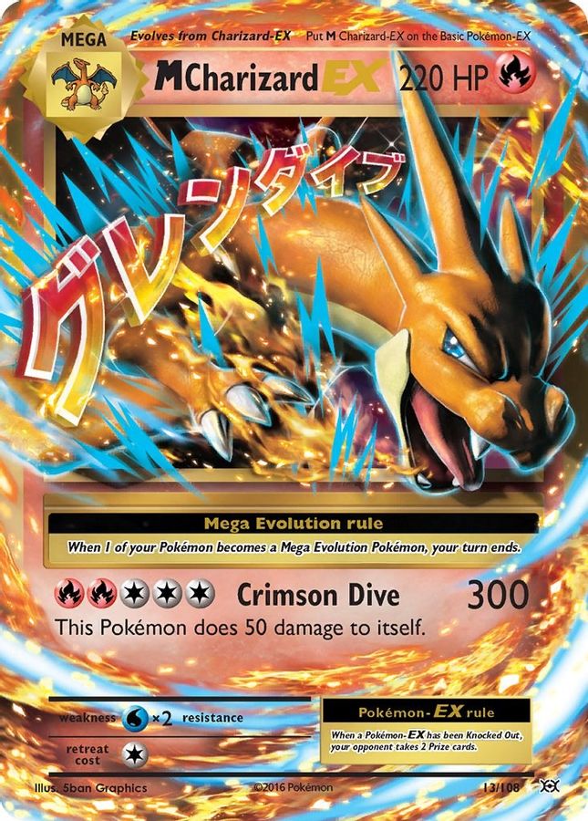 M Charizard EX 13/108 - Monster Mart - Pokémon Cards Australia Pokemon Cards