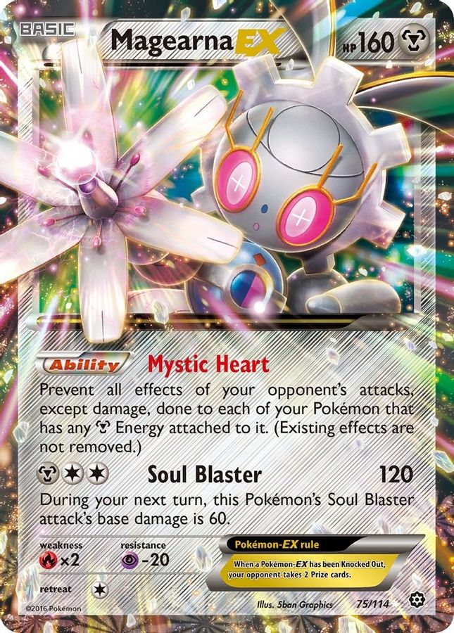 Magearna EX 75/114 - Monster Mart - Pokémon Cards Australia