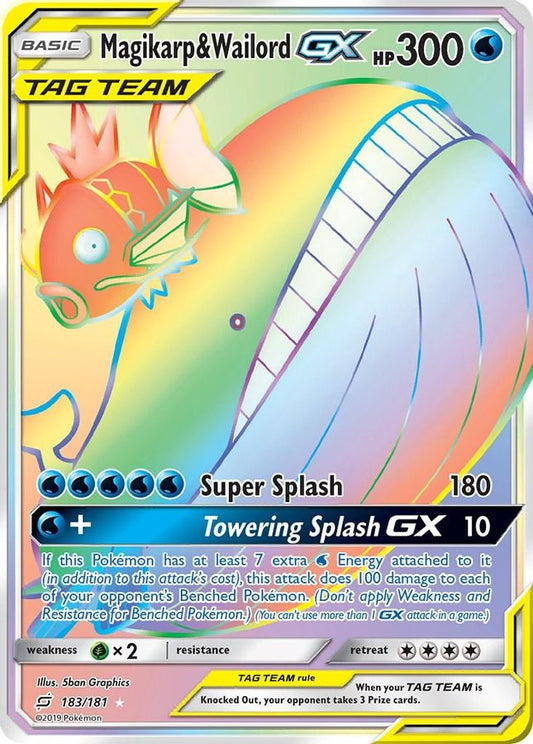 Magikarp & Wailord GX 183/181 - Monster Mart - Pokémon Cards Australia