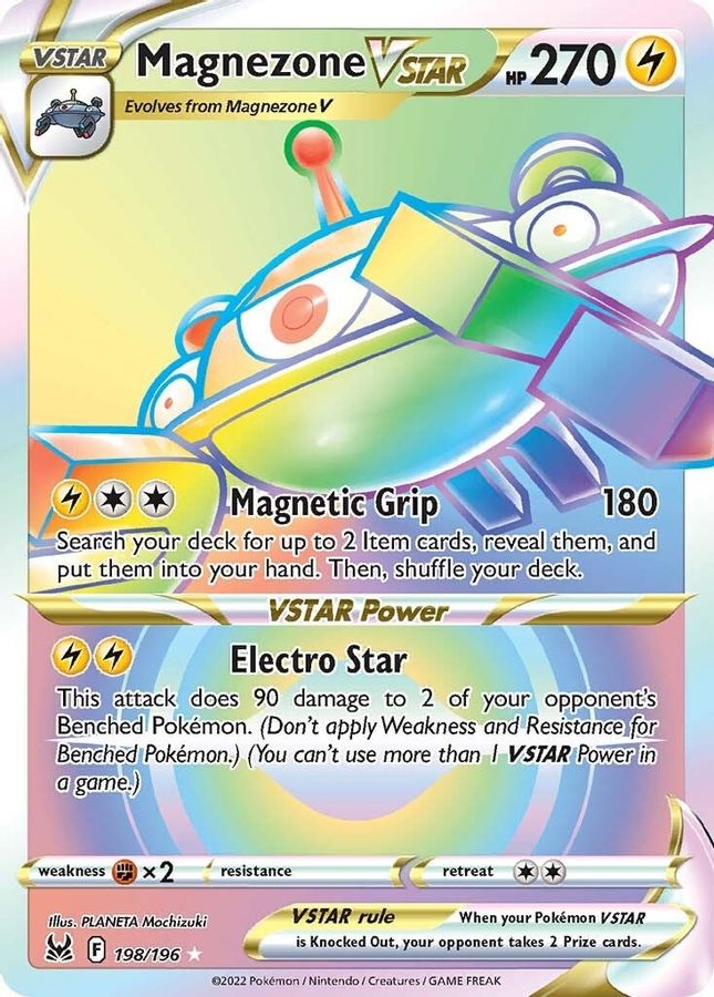 Magnezone VSTAR Rainbow 198/196 - Monster Mart - Pokémon Cards Australia