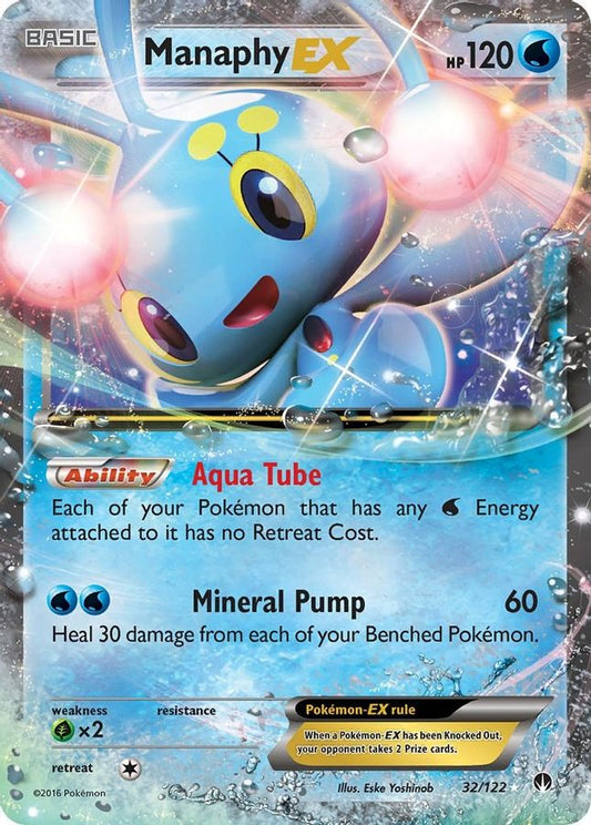 Manaphy EX 32/122 - Monster Mart - Pokémon Cards Australia