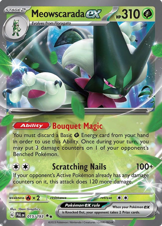 Meowscarada EX 015/193 - Monster Mart - Pokémon Cards Australia