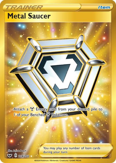 Metal Saucer 214/202 - Monster Mart - Pokémon Cards Australia