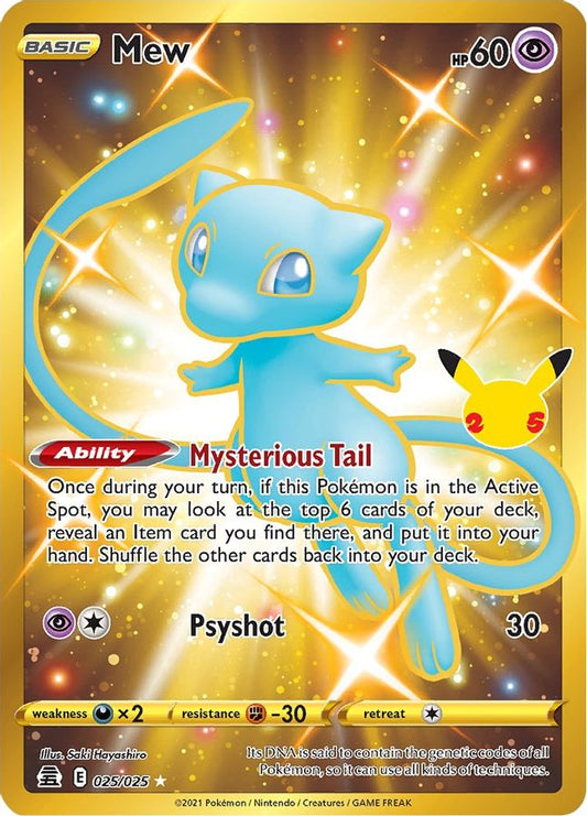 Mew 025/025 - Monster Mart - Pokémon Cards Australia