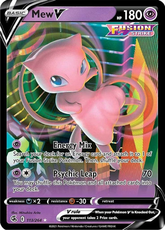 Mew V 113/264 - Monster Mart - Pokémon Cards Australia