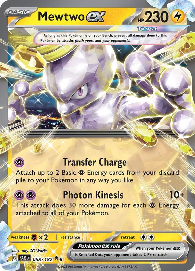 Mewtwo EX 058/182 - Monster Mart - Pokémon Cards Australia