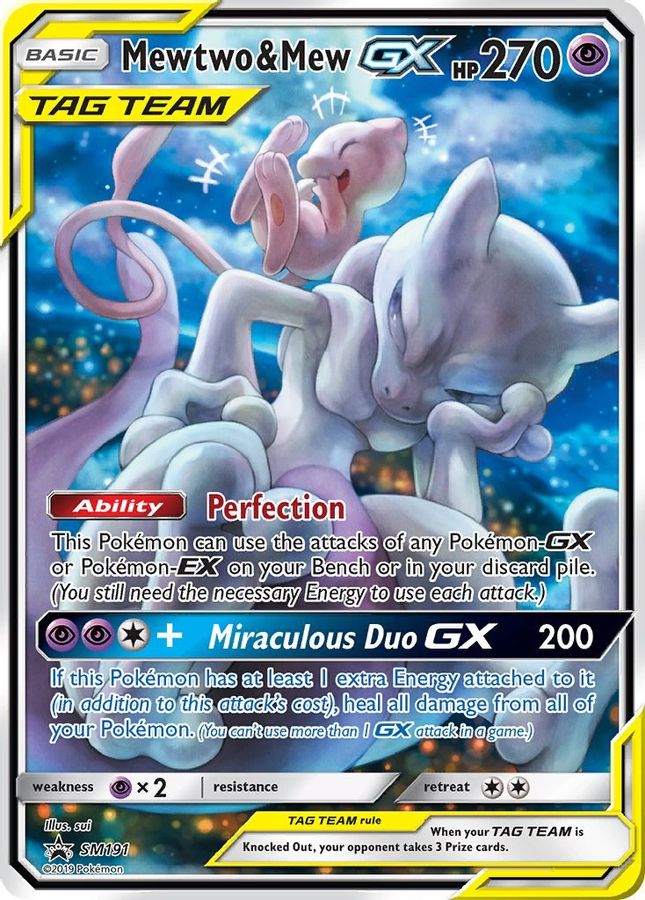 Mewtwo & Mew GX SM191 Card - Pokemon Trading Card Game Mewtwo & Mew GX SM191 Card - Pokemon Trading Card Game