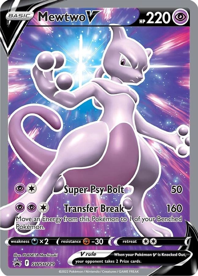 Mewtwo V SWSH229 - Monster Mart - Pokémon Cards Australia