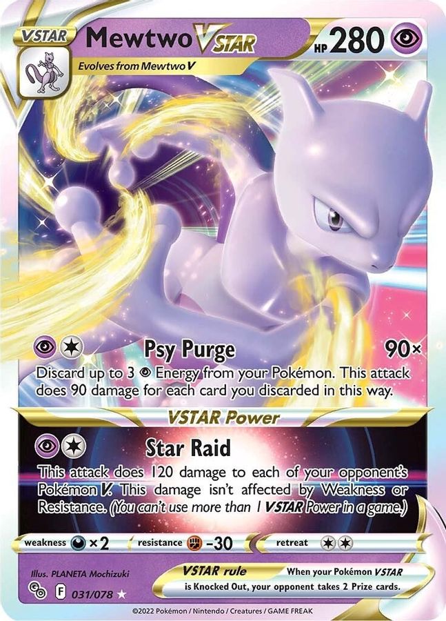 Mewtwo VSTAR 031/078 - Monster Mart - Pokémon Cards Australia