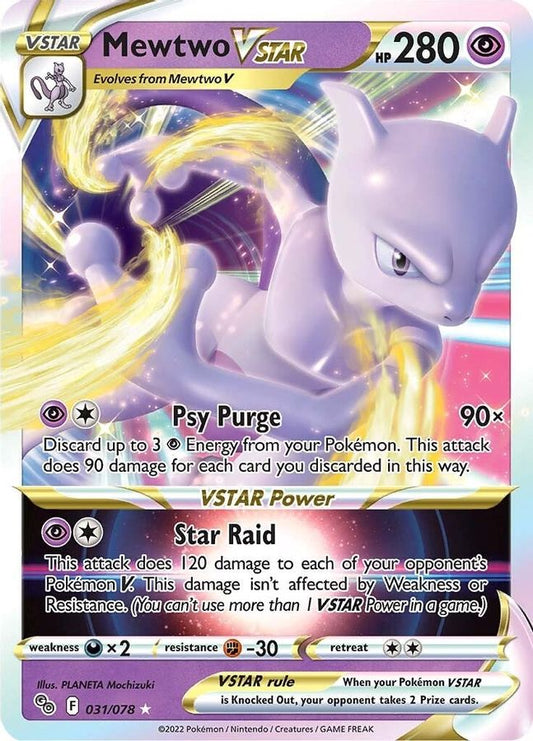 Mewtwo VSTAR 031/078 - Monster Mart - Pokémon Cards Australia