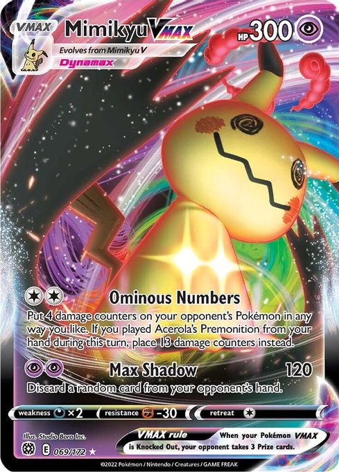 Mimikyu VMAX 069/172 - Monster Mart - Pokémon Cards Australia