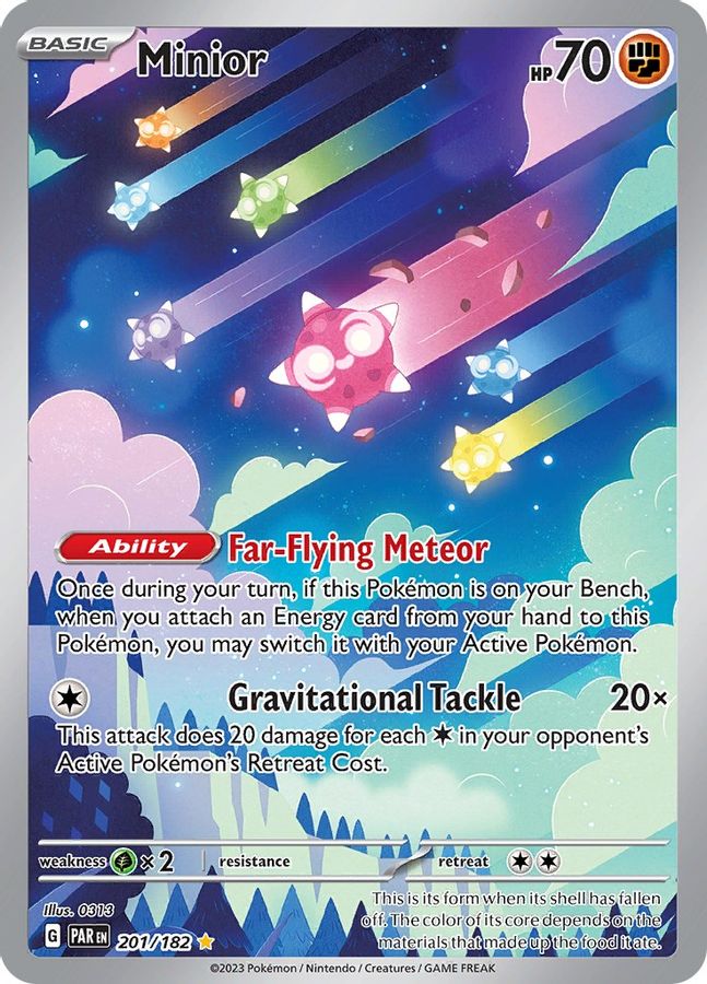 raw pokemon cards Minior Raw Card
