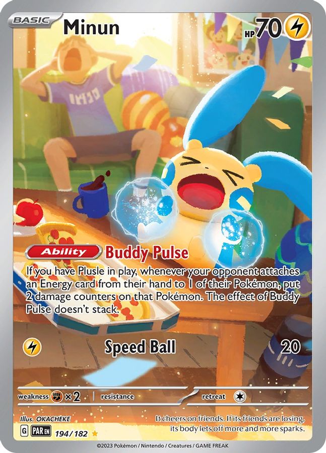 Minun 194/182 - Monster Mart - Pokémon Cards Australia