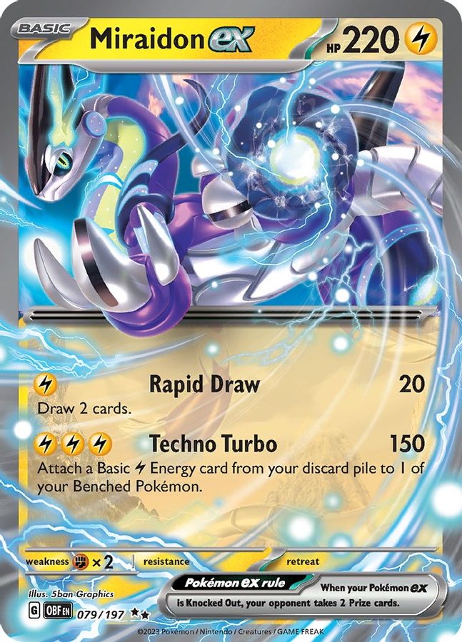 Miraidon EX 079/197 - Monster Mart - Pokémon Cards Australia