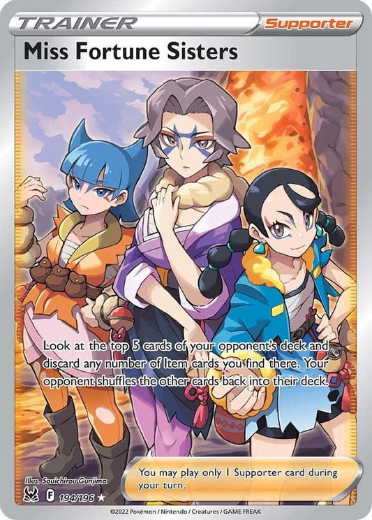 Miss Fortune Sisters 194/196 - Monster Mart - Pokémon Cards Australia
