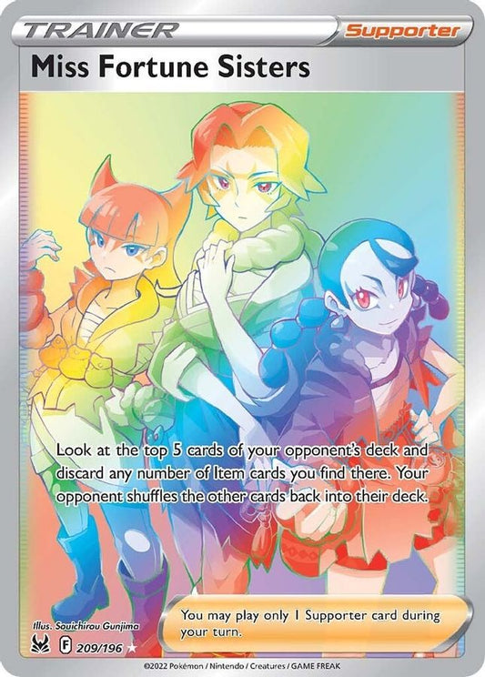 Miss Fortune Sisters 209/196 - Monster Mart - Pokémon Cards Australia