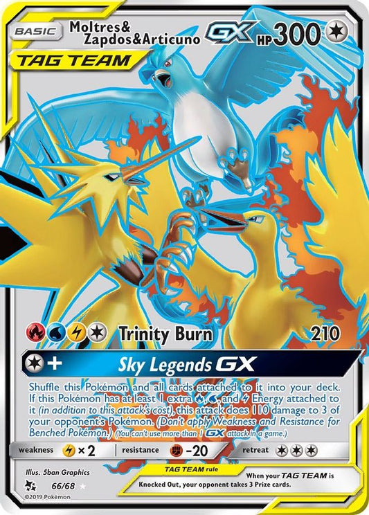 Moltres & Zapdos & Articuno GX 66/68 - Monster Mart - Pokémon Cards Australia
