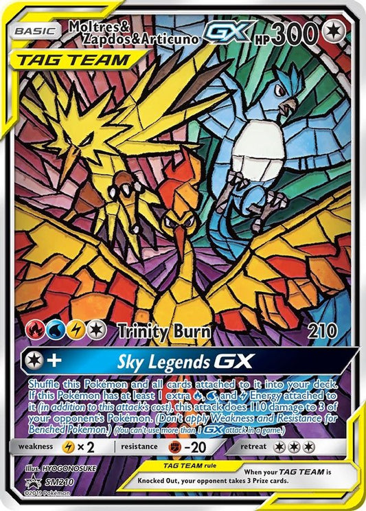 Moltres & Zapdos & Articuno GX SM210 - Monster Mart - Pokémon Cards Australia