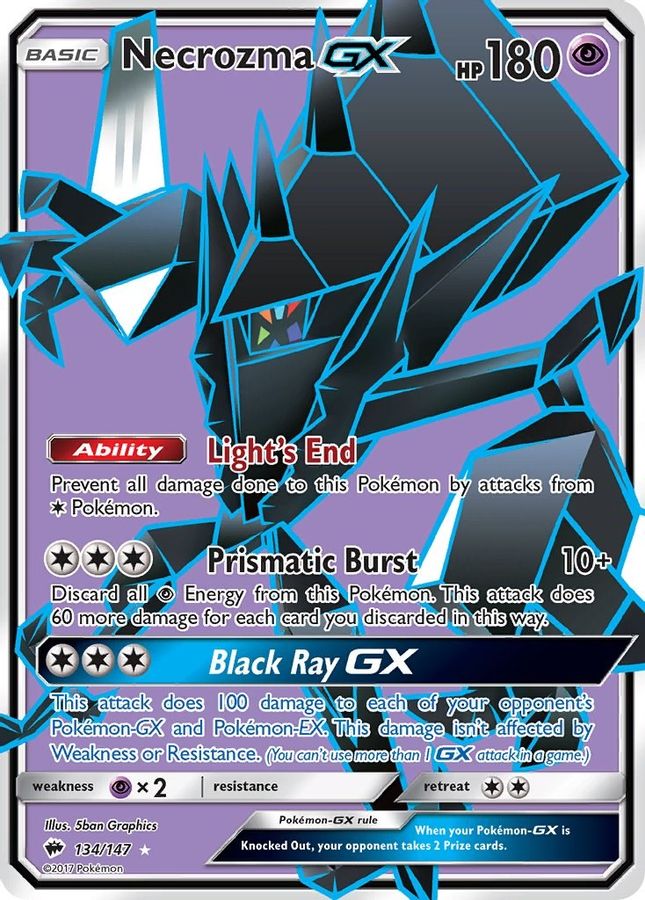 Necrozoma GX 134/147 - Monster Mart - Pokémon Cards Australia