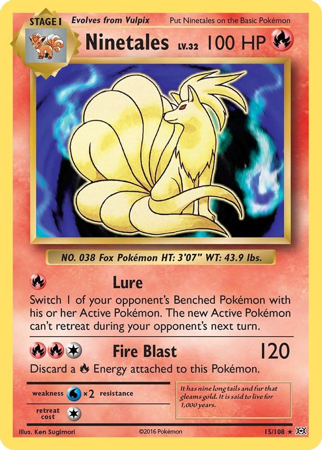 Ninetales 15/108 - Monster Mart - Pokémon Cards Australia